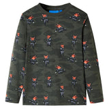 VidaXL Kinderpyjama mit langen Ärmeln 92 Khaki