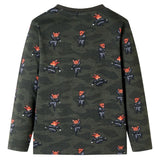 VidaXL Kinderpyjama mit langen Ärmeln 140 Khaki