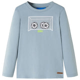 VidaXL Kindershirt mit langen Ärmeln 104 Hellblau
