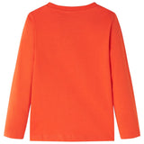 VidaXL Kindershirt mit langen Ärmeln 92 leuchtend orange