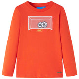 VidaXL Kindershirt mit langen Ärmeln 116 leuchtend orange