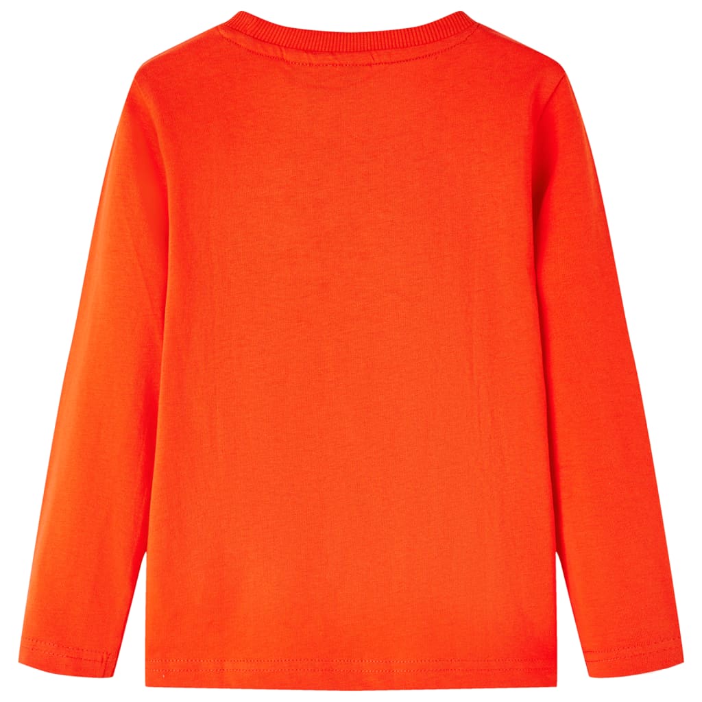 VidaXL Kindershirt mit langen Ärmeln 104 leuchtend orange