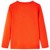 VidaXL Kindershirt mit langen Ärmeln 116 leuchtend orange