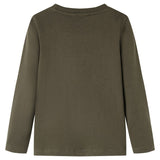 VidaXL Kindershirt mit langen Ärmeln 104 Khaki