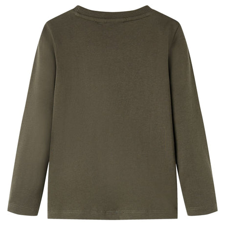 VidaXL Kindershirt mit langen Ärmeln 104 Khaki