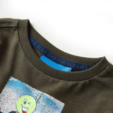 VidaXL Kindershirt mit langen Ärmeln 128 Khaki