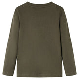 VidaXL Kindershirt mit langen Ärmeln 140 Khaki