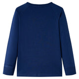 VidaXL Kindershirt mit langen Ärmeln 92 Marineblau
