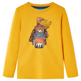 VidaXL Kindershirt mit langen Ärmeln 140 Ocker