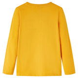 VidaXL Kindershirt mit langen Ärmeln 140 Ocker