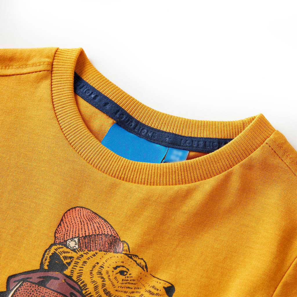 VidaXL Kindershirt mit langen Ärmeln 140 Ocker