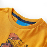 VidaXL Kindershirt mit langen Ärmeln 140 Ocker