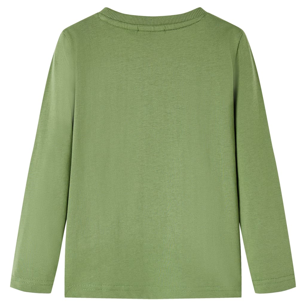 VidaXL Kindershirt mit langen Ärmeln 92 helles Khaki