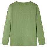 VidaXL Kindershirt mit langen Ärmeln 92 helles Khaki