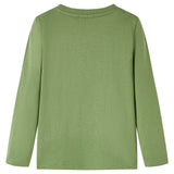 VidaXL Kindershirt mit langen Ärmeln 116 helles Khaki