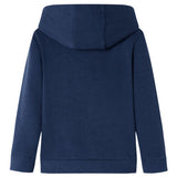 VidaXL Kinderpullover mit Kapuze 116 Marineblau und Orange gemischt