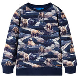 VidaXL Kinderpullover 104 Marineblau