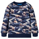 VidaXL Kinderpullover 116 Marineblau