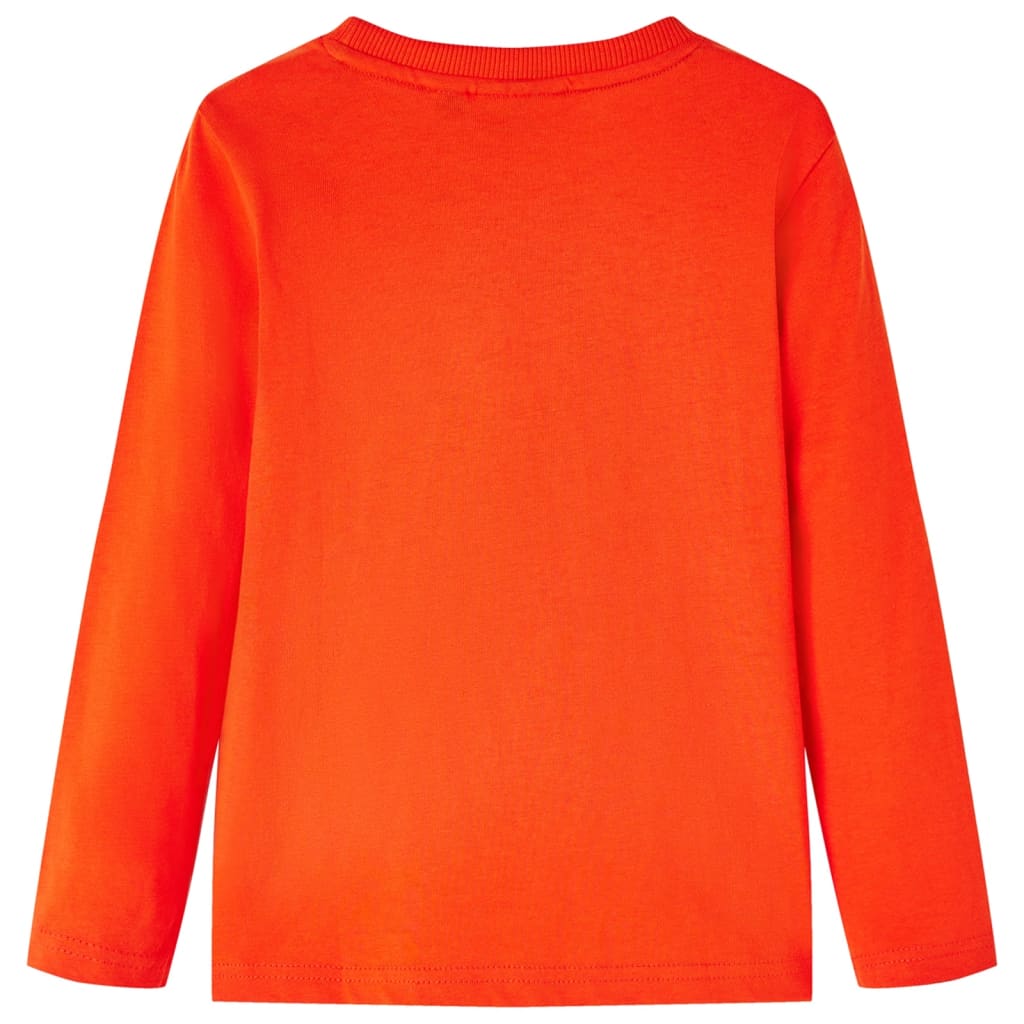VidaXL Kindershirt mit langen Ärmeln 140 leuchtend orange