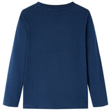 VidaXL Kindershirt mit langen Ärmeln 104 Marineblau