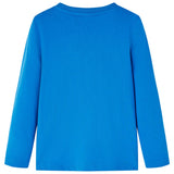VidaXL Kindershirt mit langen Ärmeln 128 Kobaltblau