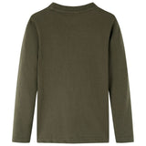 VidaXL Kindershirt mit langen Ärmeln 140 Khaki