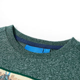 VidaXL Kindershirt mit langen Ärmeln 116 dunkelgrün gemischt