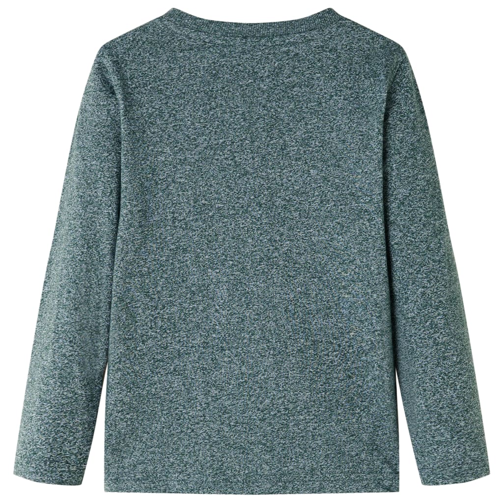 VidaXL Kindershirt mit langen Ärmeln 128 dunkelgrün gemischt