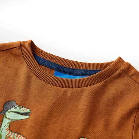 VidaXL Kindershirt mit langen Ärmeln 104 cognacfarben