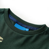 VidaXL Kindershirt mit langen Ärmeln 92 Dunkelgrün