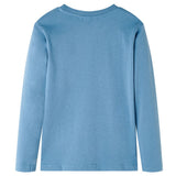 VidaXL Kindershirt mit langen Ärmeln 104 Mittelblau