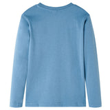 VidaXL Kindershirt mit langen Ärmeln 116 Mittelblau