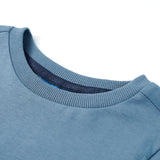 VidaXL Kindershirt mit langen Ärmeln 116 Mittelblau