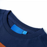 VidaXL Kindershirt mit langen Ärmeln 104 Marineblau