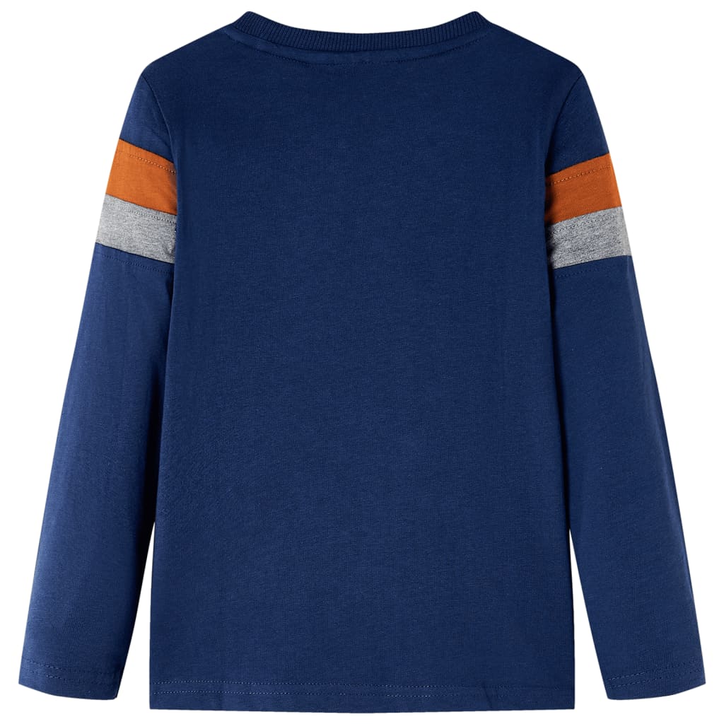 VidaXL Kinderhemd mit langen Ärmeln 140 Marineblau