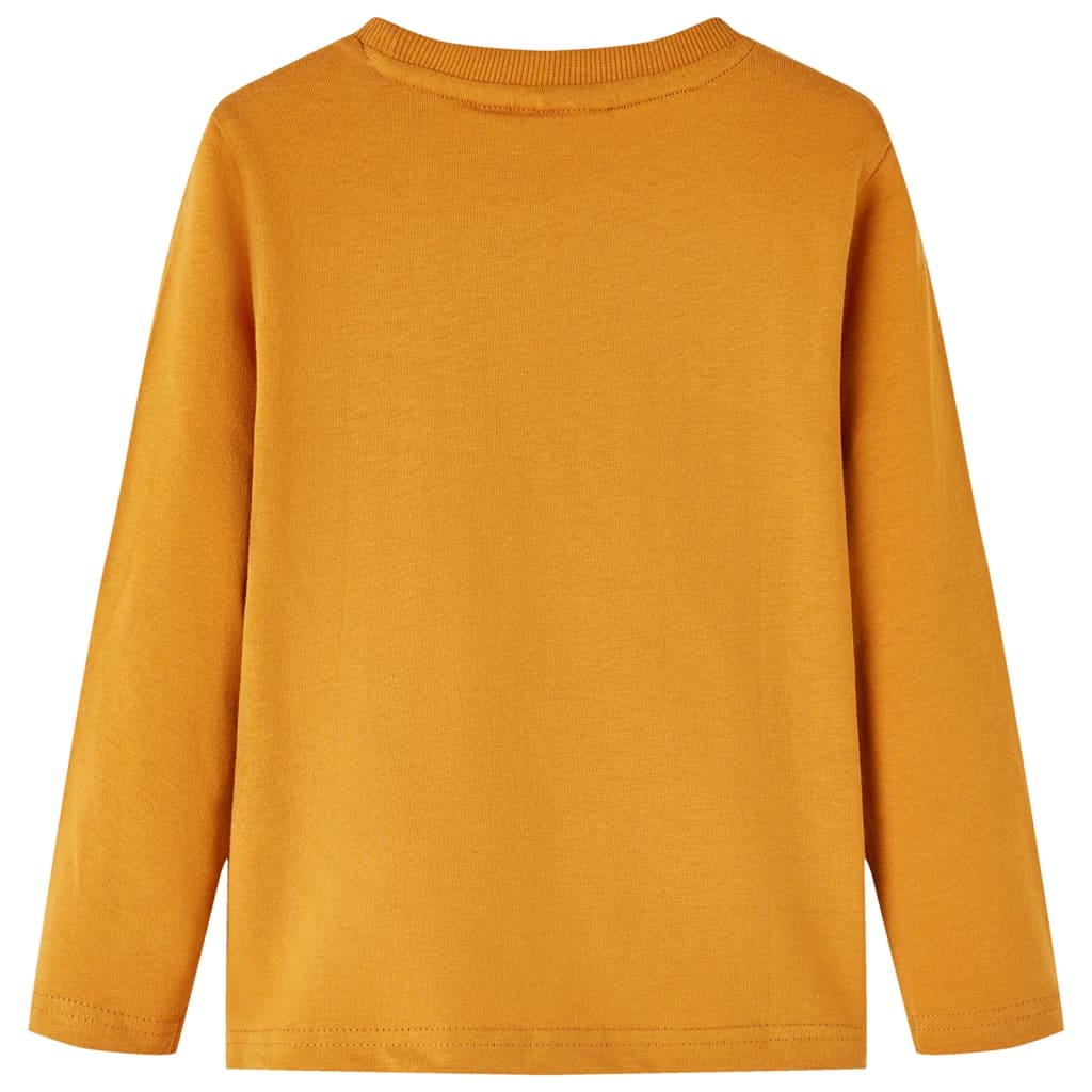 VidaXL Kindershirt mit langen Ärmeln 116 dunkles Ocker