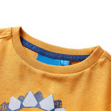 VidaXL Kindershirt mit langen Ärmeln 128 dunkles Ocker