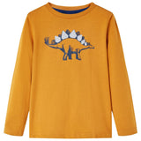 VidaXL Kindershirt mit langen Ärmeln 140 dunkles Ocker
