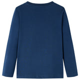 VidaXL Kindershirt mit langen Ärmeln 92 Marineblau