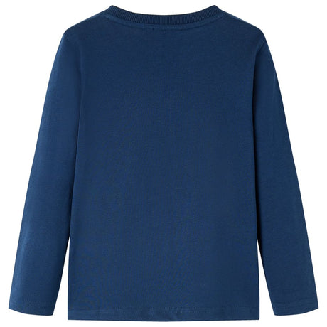 VidaXL Kindershirt mit langen Ärmeln 104 Marineblau