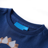 VidaXL Kindershirt mit langen Ärmeln 128 Marineblau