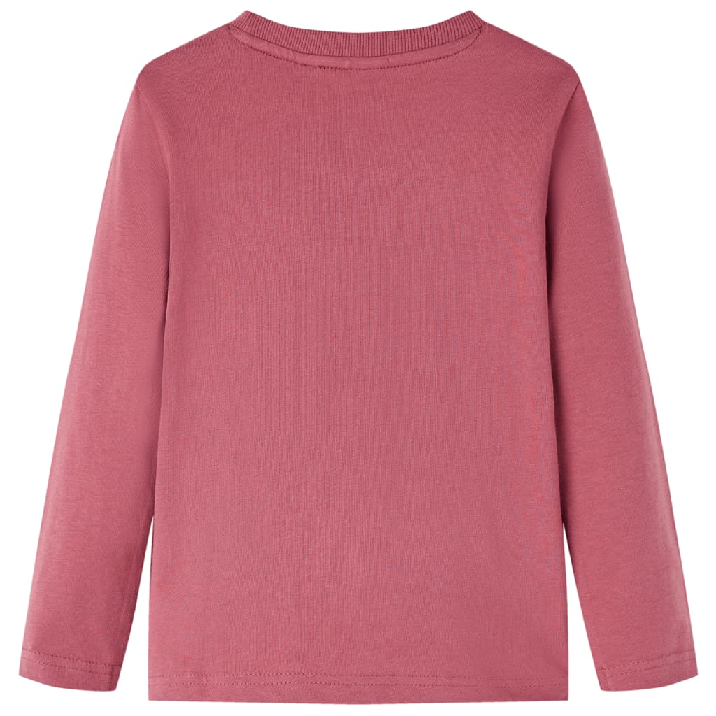 VidaXL Kindershirt mit langen Ärmeln 140 Dunkelrot