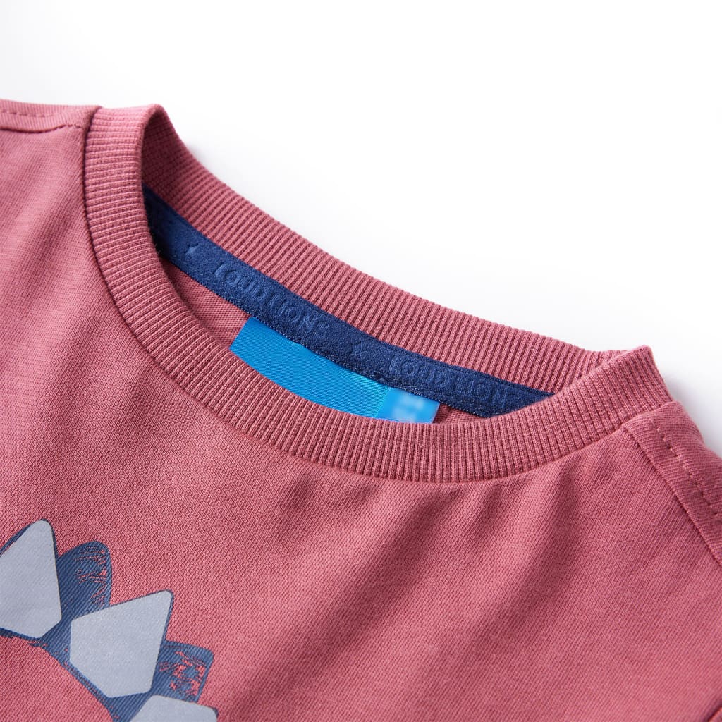 VidaXL Kindershirt mit langen Ärmeln 140 Dunkelrot