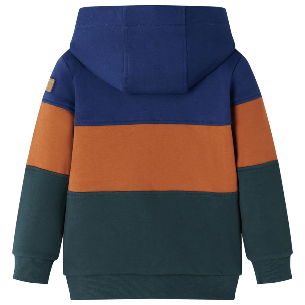 VidaXL Kinderstrickjacke mit Kapuze und Reißverschluss 128