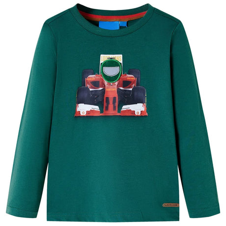 VidaXL Kindershirt mit langen Ärmeln 116 Grün