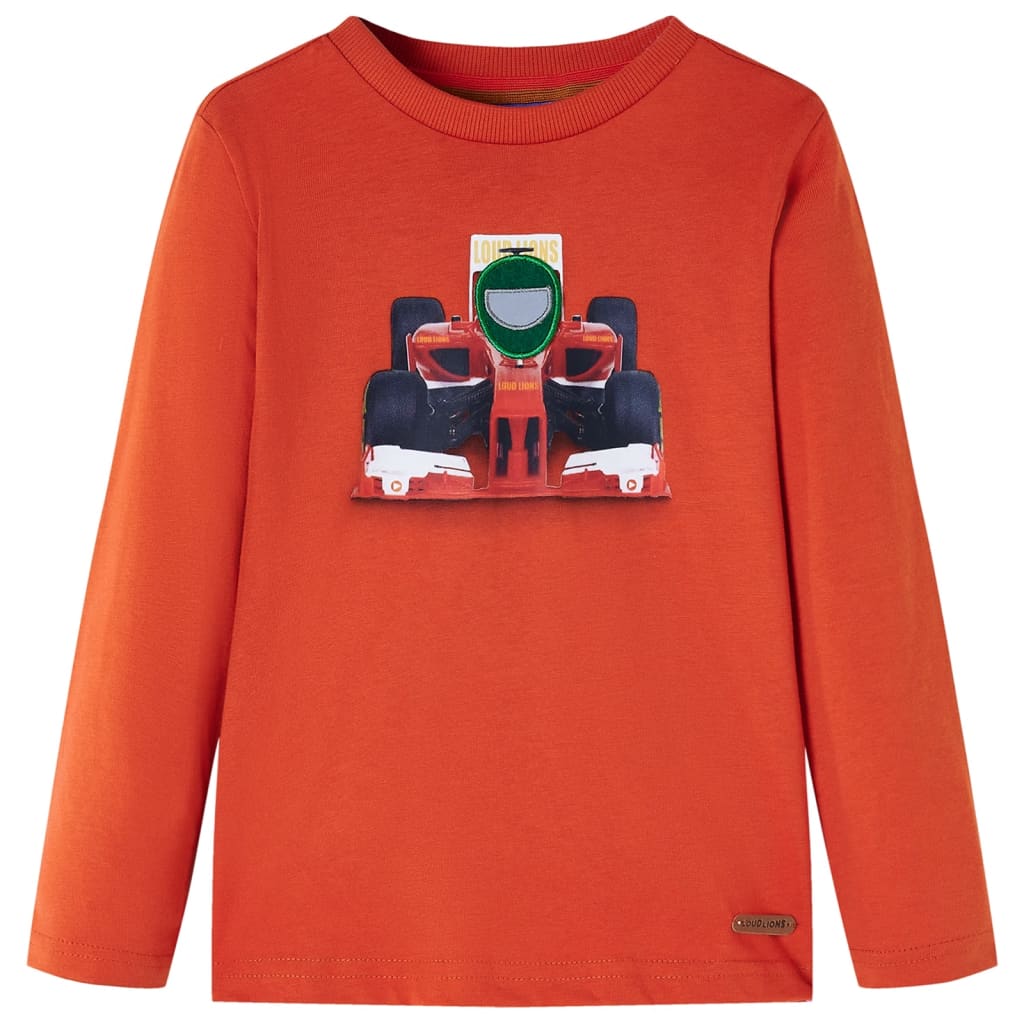 VidaXL Kindershirt mit langen Ärmeln 116 Orange