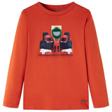 VidaXL Kindershirt mit langen Ärmeln 116 Orange