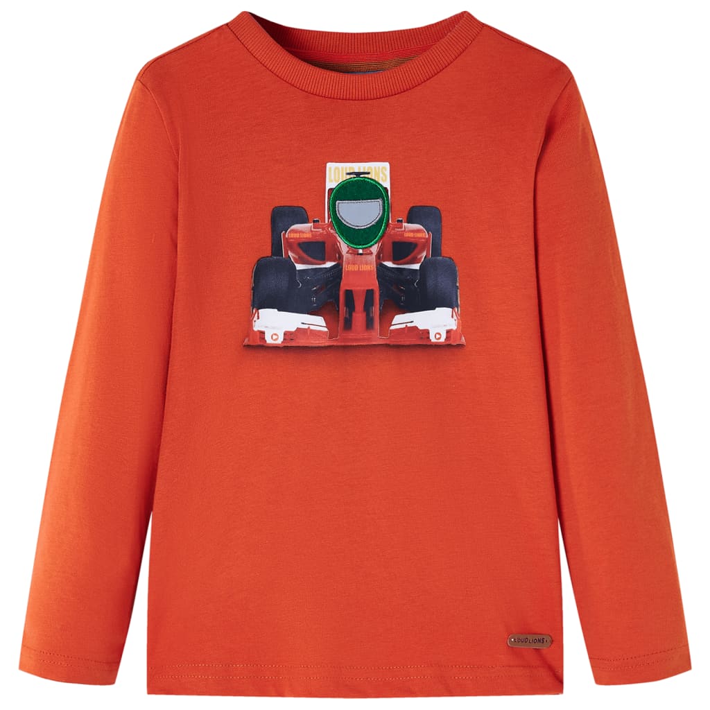 VidaXL Kindershirt mit langen Ärmeln 140 Orange