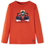 VidaXL Kindershirt mit langen Ärmeln 140 Orange