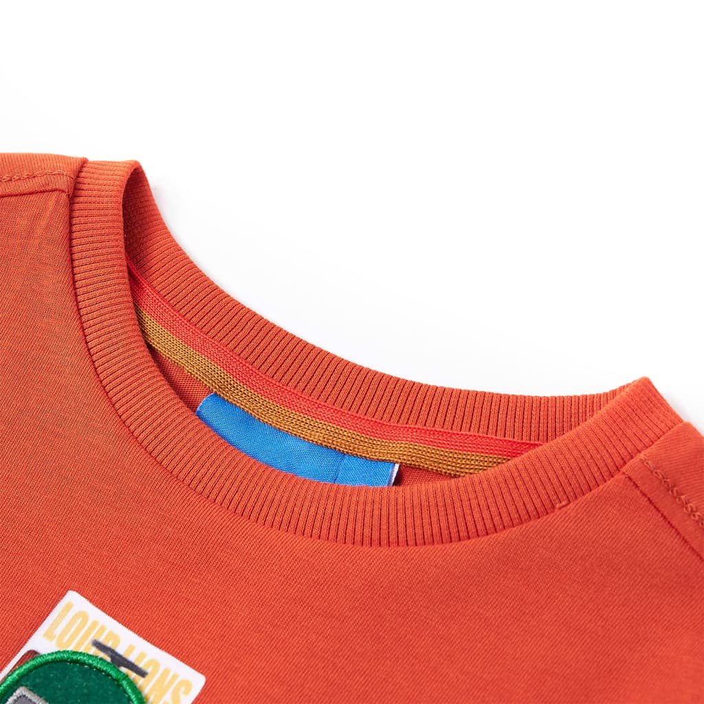 VidaXL Kindershirt mit langen Ärmeln 140 Orange